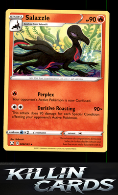 Salazzle 028/163 Pokemon Rare SWSH05: Battle Styles Card NM