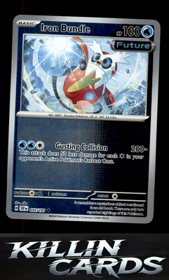 Reverse Holofoil Iron Bundle 055/191 Pokemon Uncommon SV08: Surging Sparks Card