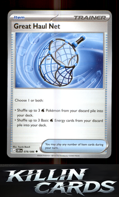 Great Haul Net 078/086 Pokemon Uncommon ME04: Chaos Rising Card NM