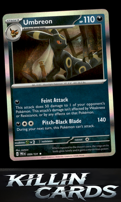 Umbreon 059/131 Pokemon Rare SV: Prismatic Evolutions Card NM