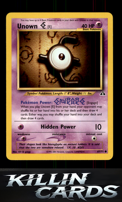 Unown [E] 67/75 Pokemon Common Neo Discovery Card LP
