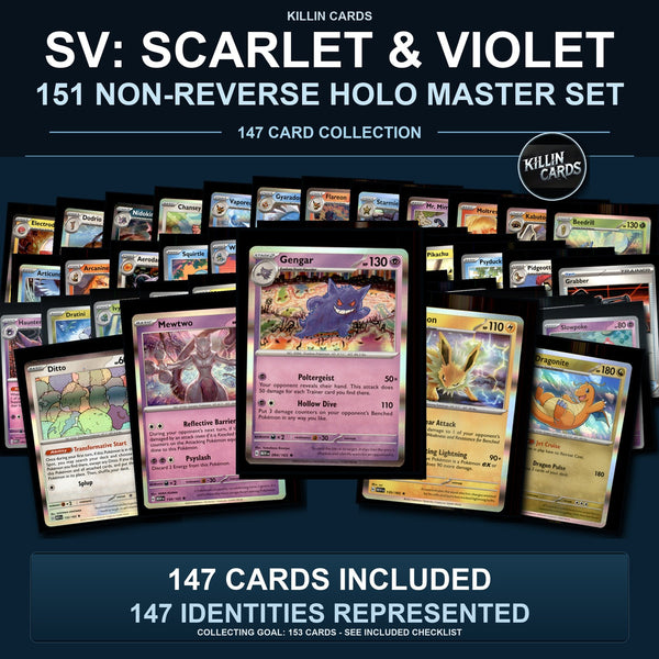 Pokemon TCG SV: Scarlet & Violet 151 C/UC/R Standard Set 147 Cards