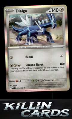 Dialga 095/132 Pokemon Rare ME01: Mega Evolution Card NM