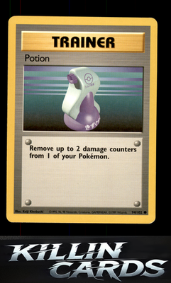 Potion 094/102 Pokemon Common Base Set Card LP