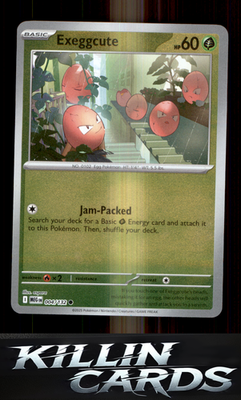 Reverse Holofoil Exeggcute 004/132 Pokemon Common ME01: Mega Evolution Card NM