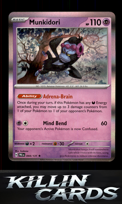 Munkidori 044/131 Pokemon Rare SV: Prismatic Evolutions Card NM