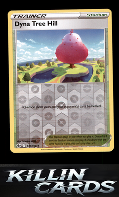 Reverse Holofoil Dyna Tree Hill 135/198 Pokemon Uncommon SWSH06: Chilling Reign