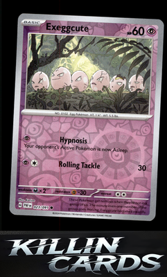 Reverse Holofoil Exeggcute 023/091 Pokemon Common SV: Paldean Fates Card NM
