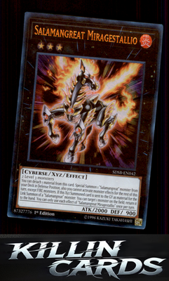 1st Edition Salamangreat Miragestallio SDSB-EN042 YuGiOh Ultra Rare Structure De