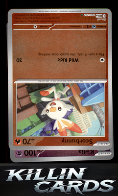 Reverse Holofoil Scorbunny 026/198 Pokemon Common SWSH06: Chilling Reign Card NM