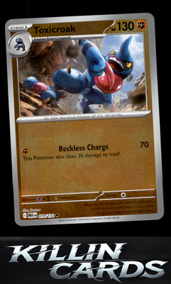 Reverse Holofoil Toxicroak 079/132 Pokemon Common ME01: Mega Evolution Card NM