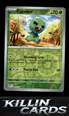 Reverse Holofoil Capsakid - 028/198 028/198 Pokemon Common SV01: Scarlet & Viole