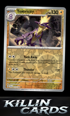 Reverse Holofoil Toxtricity 072/198 Pokemon Uncommon SV01: Scarlet & Violet Base