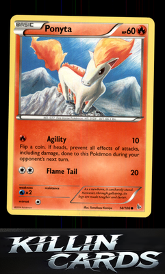 Ponyta 14/106 Pokemon Common XY - Flashfire Card NM