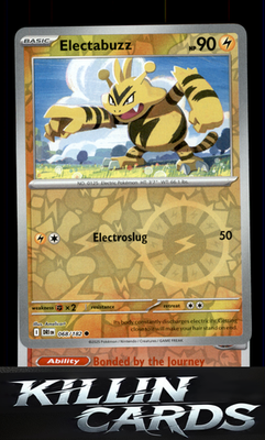 Reverse Holofoil Electabuzz 068/182 Pokemon Common SV10: Destined Rivals Card NM