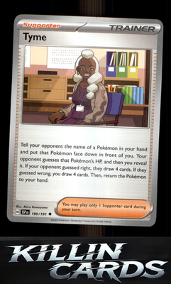 Tyme 190/191 Pokemon Uncommon SV08: Surging Sparks Card NM