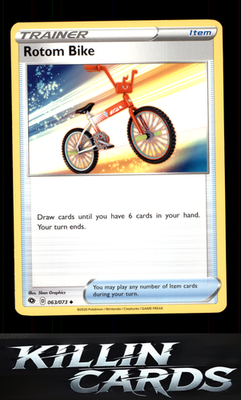 Rotom Bike 63/73 Pokemon Uncommon Champion's Path Card NM