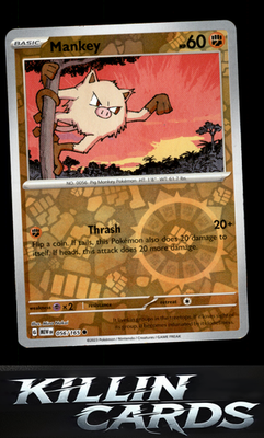 Mankey 056/165 Pokemon Common SV: Scarlet & Violet 151 Card LP
