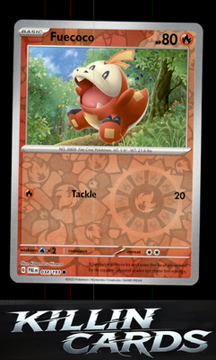 Reverse Holofoil Fuecoco - 034/193 034/193 Pokemon Common SV02: Paldea Evolved C
