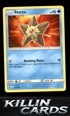 Staryu 13/68 Pokemon Common Hidden Fates Card NM