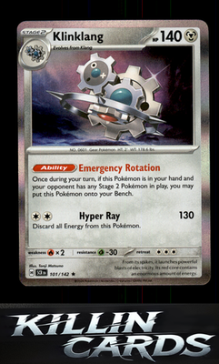 Klinklang 101/142 Pokemon Rare SV07: Stellar Crown Card NM