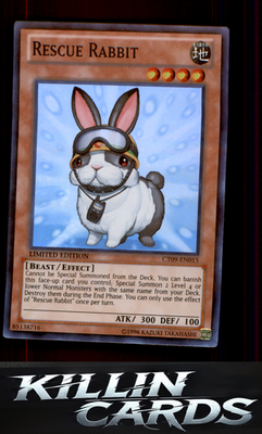 Rescue Rabbit CT09-EN015 YuGiOh Super Rare 2012 Collectors Tin Card NM