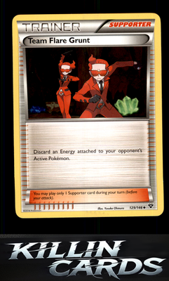 Team Flare Grunt 129/146 Pokemon Uncommon XY Base Set Card LP