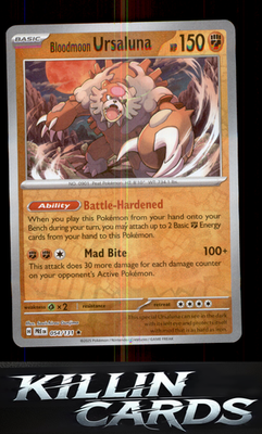 Bloodmoon Ursaluna 054/131 Pokemon Rare SV: Prismatic Evolutions Card NM
