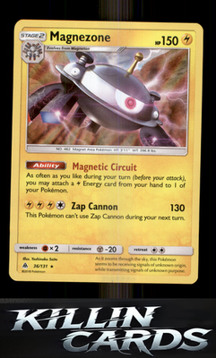 Magnezone 36/131 Pokemon Holo Rare SM - Forbidden Light Card NM