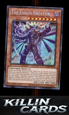 1st Edition The Chaos Creator BLCR-EN070 YuGiOh Secret Rare Battles of Legend: C