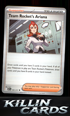 Team Rocket's Ariana 202/217 Pokemon Uncommon ME: Ascended Heroes Card NM