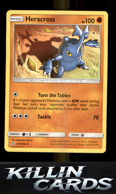 Heracross 107/236 Pokemon Uncommon SM - Unified Minds Card NM
