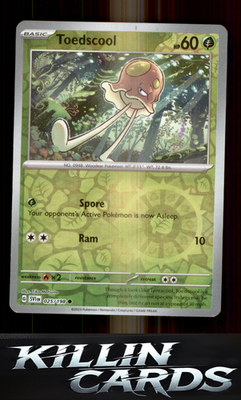 Reverse Holofoil Toedscool - 025/198 025/198 Pokemon Common SV01: Scarlet & Viol