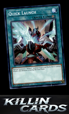 1st Edition Quick Launch SDRR-EN025 YuGiOh Common Structure Deck: Rokket Revolt