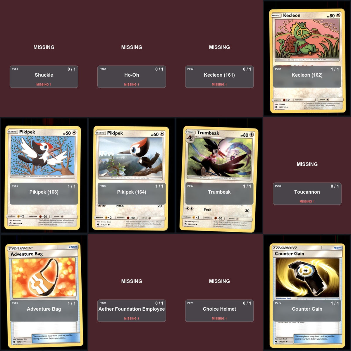 Pokemon TCG SM - Lost Thunder C/UC/R Standard Set 66 Cards