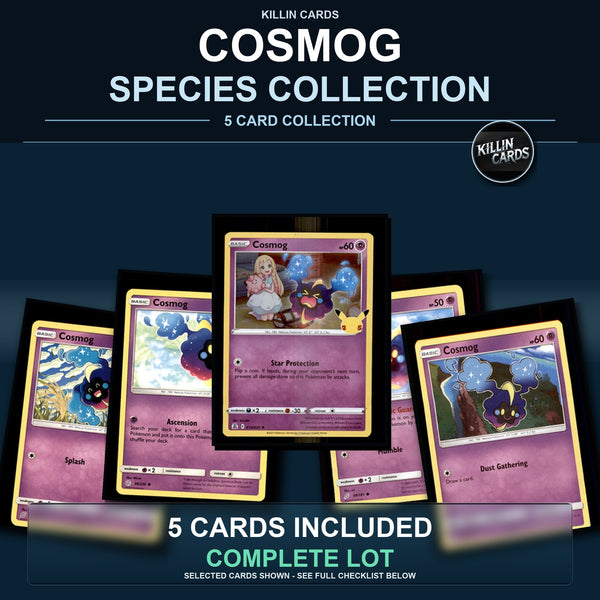Pokemon TCG Cosmog Species Collection 5 Different Cards