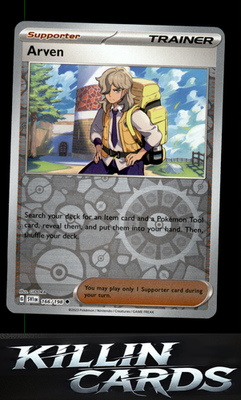 Reverse Holofoil Arven - 166/198 166/198 Pokemon Uncommon SV01: Scarlet & Violet