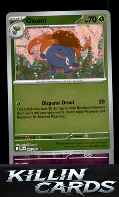 Reverse Holofoil Gloom 002/094 Pokemon Common ME02: Phantasmal Flames Card NM
