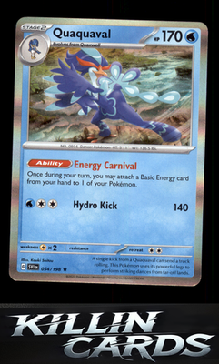 Quaquaval 054/198 Pokemon Rare SV01: Scarlet & Violet Base Set Card NM