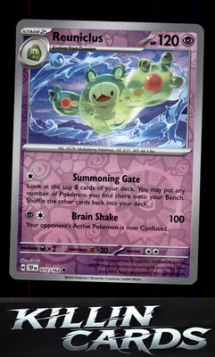 Reverse Holofoil Reuniclus - 072/162 072/162 Pokemon Uncommon SV05: Temporal For
