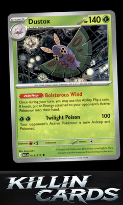 Dustox - 015/217 015/217 Pokemon Uncommon ME: Ascended Heroes Card NM