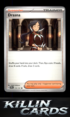Drasna - 173/191 173/191 Pokemon Common SV08: Surging Sparks Card NM