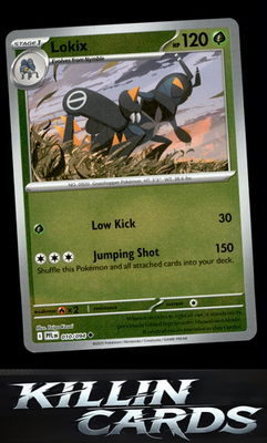 Reverse Holofoil Lokix 010/094 Pokemon Uncommon ME02: Phantasmal Flames Card NM