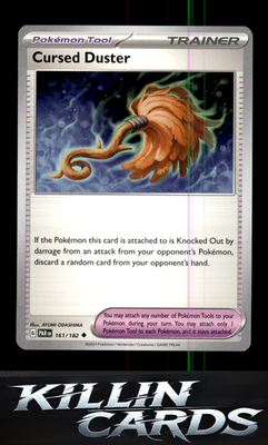 Cursed Duster 161/182 Pokemon Uncommon SV04: Paradox Rift Card NM