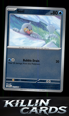 Reverse Holofoil Seel 021/094 Pokemon Common ME02: Phantasmal Flames Card NM