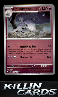 Reverse Holofoil Houndstone - 066/132 066/132 Pokemon Uncommon ME01: Mega Evolut