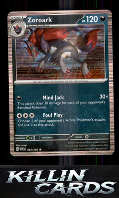 Zoroark 062/086 Pokemon Rare SV: White Flare Card NM