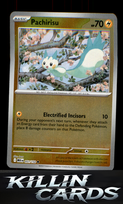 Reverse Holofoil Pachirisu 051/132 Pokemon Common ME01: Mega Evolution Card NM