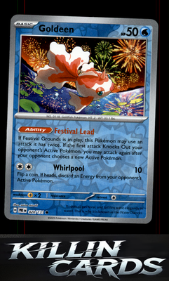 Reverse Holofoil Goldeen 020/131 Pokemon Common SV: Prismatic Evolutions Card NM