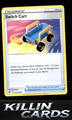 Switch Cart 154/189 Pokemon Uncommon SWSH10: Astral Radiance Card NM